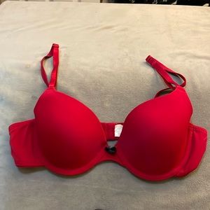 Red Bra with Black bow 34A Self Expressions by Maidenform